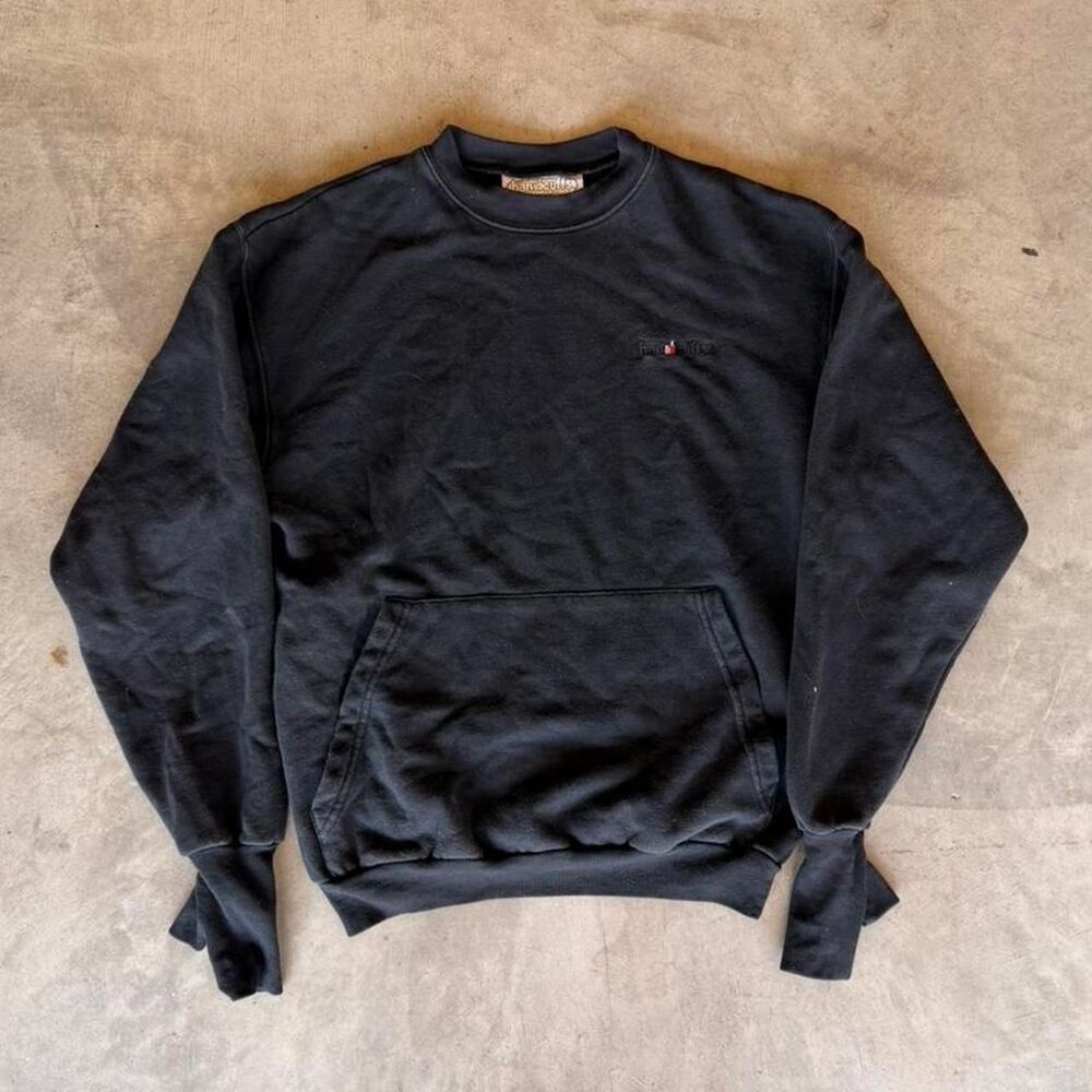 Unbranded Men's Black and Navy Sweatshirt